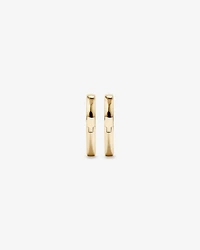 11mm Heart Shape Huggie Earrings in 10kt Yellow Gold