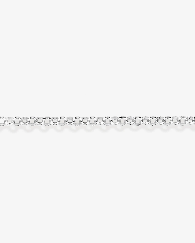 19cm (7.5") Belcher Bracelet in Sterling Silver