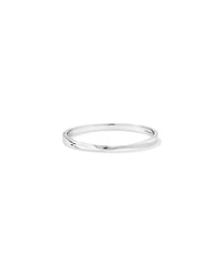 61mm Sculpture Ribbon Bracelet in Sterling Silver