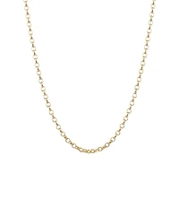 60cm (24") Oval Belcher Chain in 10kt Yellow Gold