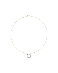 Collier pendentif croisé TW avec diamants TW de 0,11 carat en argent sterling et or jaune 10 carats