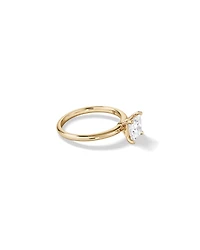 1.25 Carat TW Princess Cut Laboratory-Grown Diamond Solitaire Engagement Ring In 14kt White Gold