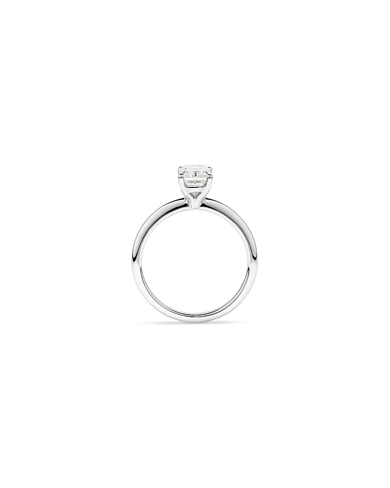 1.25 Carat TW Emerald Cut Laboratory-Grown Diamond Solitaire Engagement Ring In 14kt White Gold