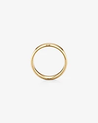 7mm Flat Bevelled Wedding Band in 10kt White Gold