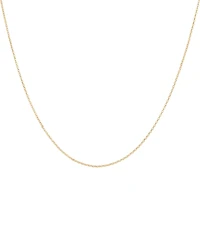 45cm (18") 1mm Width Diamond Cut Belcher Chain in 18kt Yellow Gold