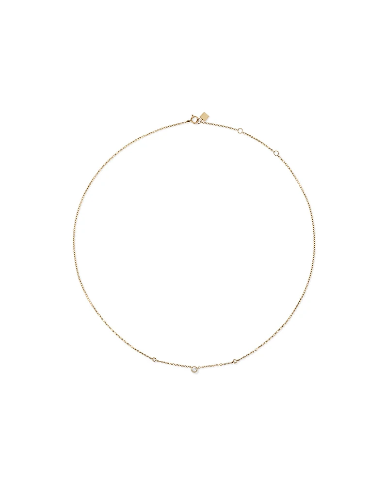 Collier avec 0,10 carat TW de diamants en or jaune 10 carats