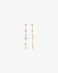 Drop Earrings with Opal & 0.15 Carat TW of Diamonds in 10kt Yellow Gold