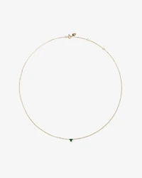 Emerald Trio Necklace in 10kt Yellow Gold