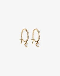 Single Drop Earrings with 0.37 Carat TW of Diamonds in 18kt Yellow Gold