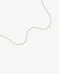45cm (18”) 2mm-2.5mm Width Hollow Paperclip Chain in 10kt Yellow Gold