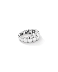 Bubble Ridge Ring in Sterling Silver