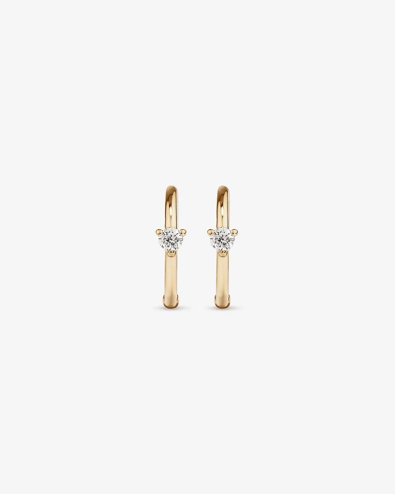 Diamond Accent Sleeper Earrings in 10kt Gold