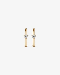Diamond Accent Sleeper Earrings in 10kt Gold