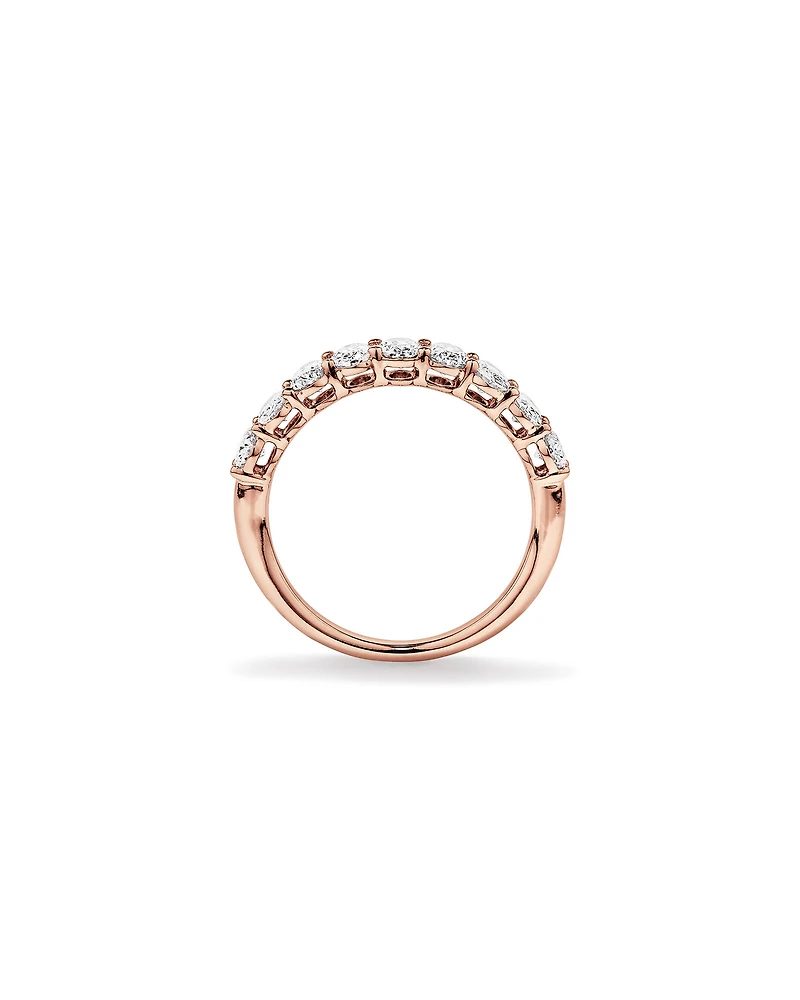 1.17 Carat TW Oval Laboratory-Grown Diamond Wedding Ring in 14kt White Gold