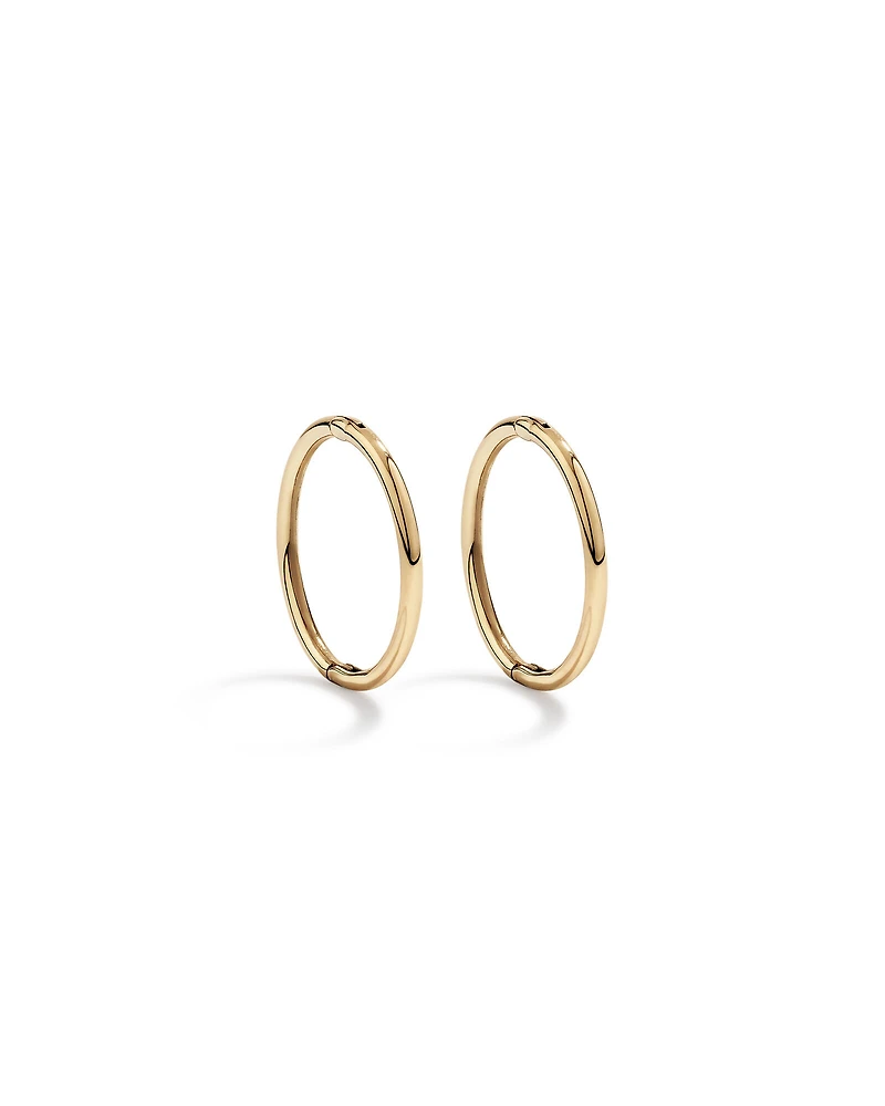12mm Sleepers in 10kt Rose Gold