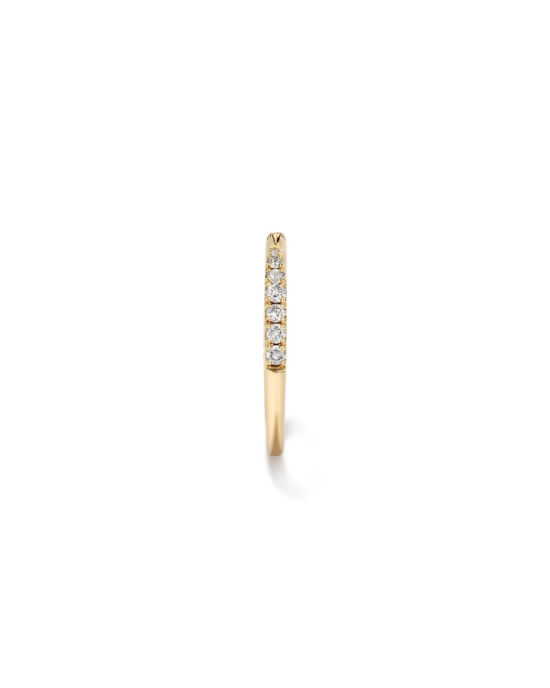 0.25 Carat TW Diamond Open Wedding Band in 14kt Yellow Gold
