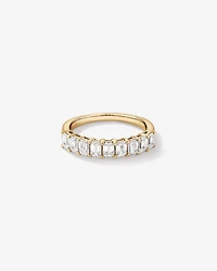 1.17 Carat TW Emerald Cut Laboratory-Grown Diamond Wedding Band in 14kt White Gold