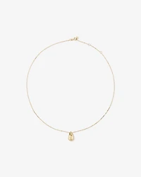Tapered Dome Pendant Necklace in 10kt Yellow Gold
