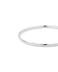 3.7mm Solid Round Bangle in Sterling Silver