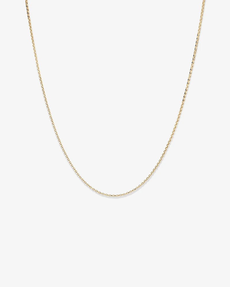 45cm (18") Solid Belcher Chain in 10kt White Gold