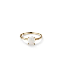 Solitaire Ring with Opal in 10kt Yellow Gold