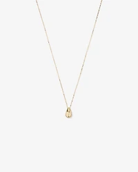 Tapered Dome Pendant Necklace in 10kt Yellow Gold