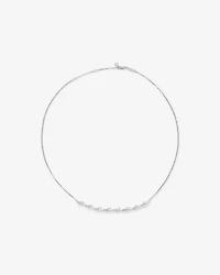 Cubic Zirconia Vine Necklace in Sterling Silver