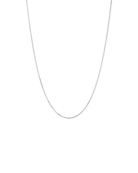 55cm (22") 1-1.5mm Width Fine Curb Chain Necklace in Sterling Silver