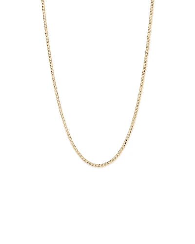 55cm (22") 3.9mm Width Semi Solid Curb Chain in 10kt Yellow Gold
