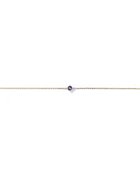 Bracelet with Tanzanite in 10kt Yellow Gold