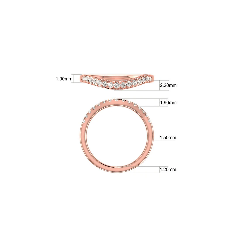 Bridal Set with 1.18 Carat TW of Diamonds in 14kt White Gold
