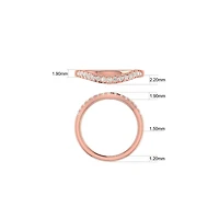 Bridal Set with 1.18 Carat TW of Diamonds in 14kt White Gold