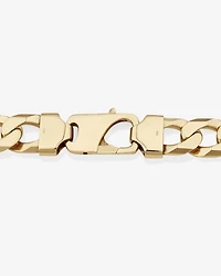 55cm (22") 12mm-12.5mm Width Solid Curb Chain in 10kt Yellow Gold