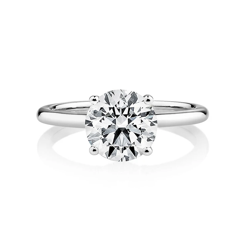 2 Carat Laboratory-Grown Diamond Ring in 14kt White Gold