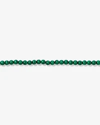 21cm Malachite Bead Bracelet in Sterling Silver