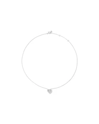0.38 Carat TW Round Brilliant Laboratory-Grown Diamond Heart Pendant in Sterling Silver