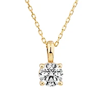 0.50 Carat TW Diamond Solitaire Pendant in 18kt White Gold