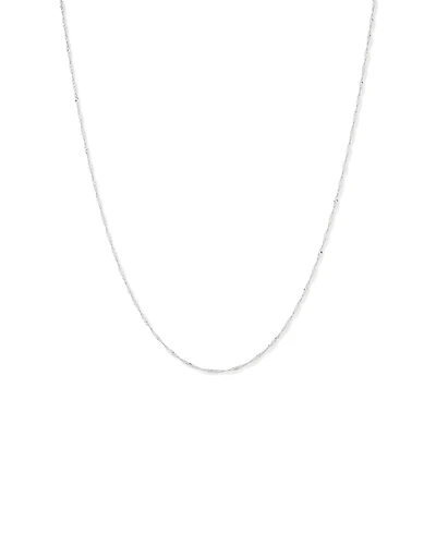 45cm (18") 1mm-1.5mm Width Hollow Singapore Chain in 10kt Yellow Gold