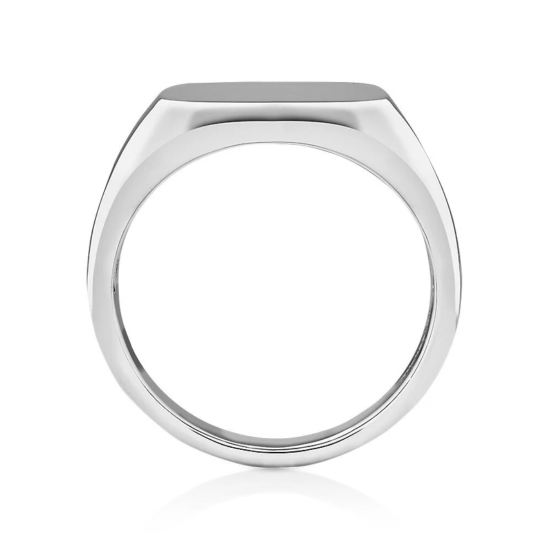 Men's Signet Ring In Sterling Silver