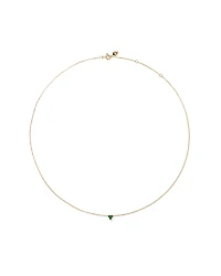 Emerald Trio Necklace in 10kt Yellow Gold