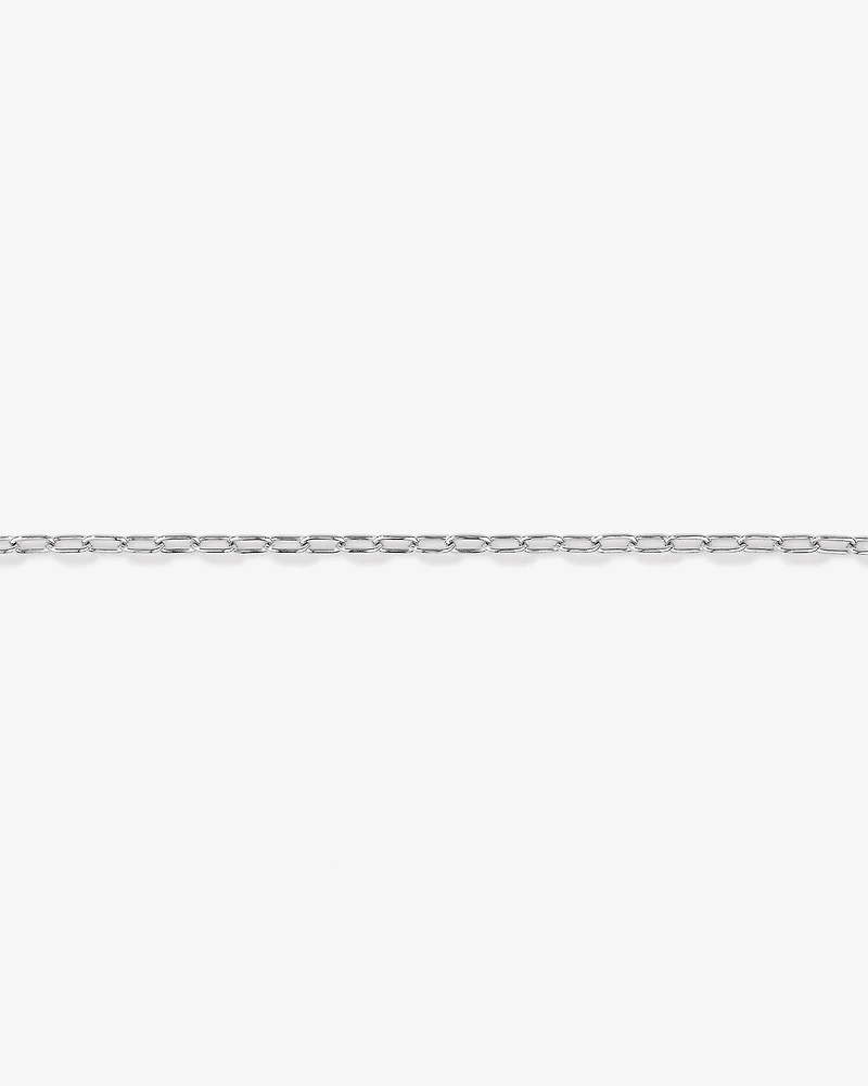 19cm (7.5") 4.7mm Width Round Paperclip Chain Bracelet in Sterling Silver