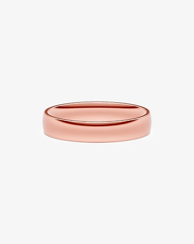 5mm Lite Half Round Polished Wedding Band 10kt Yellow Gold