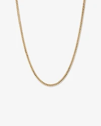 45cm (18”) 4.5mm Width Semi Solid Miami Curb Chain in 10kt Yellow Gold