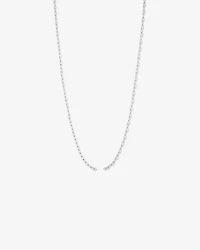 60cm (24") Round Paperclip Open Pendant Chain in Sterling Silver