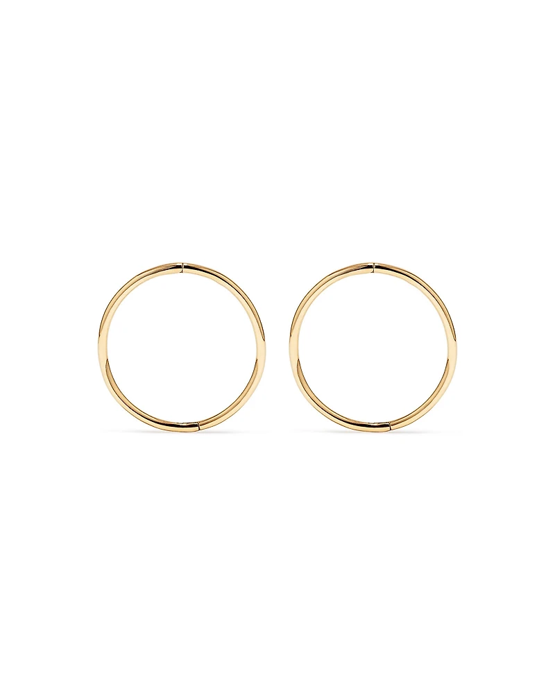 16mm Sleepers in 10kt Yellow Gold