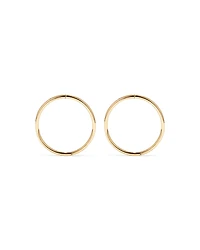 16mm Sleepers in 10kt Yellow Gold