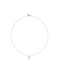 0.25 Carat TW Diamond Cross Pendant in 10kt Yellow Gold