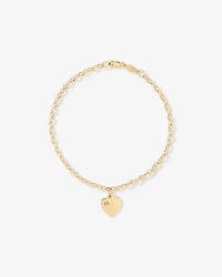 19cm (7.5") 2.5mm-3mm Width Diamond Set Belcher Bracelet in 10kt Yellow Gold