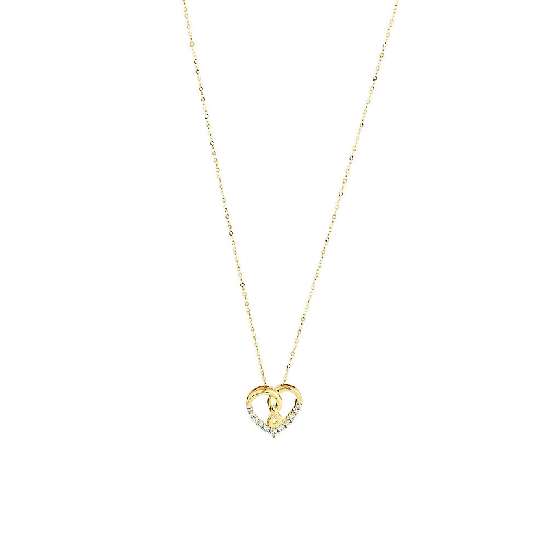 Infinitas Pendant with 0.15 Carat TW of Diamonds in 10kt Yellow Gold