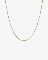 45cm (18") Hollow Curb Chain in 10kt Yellow Gold